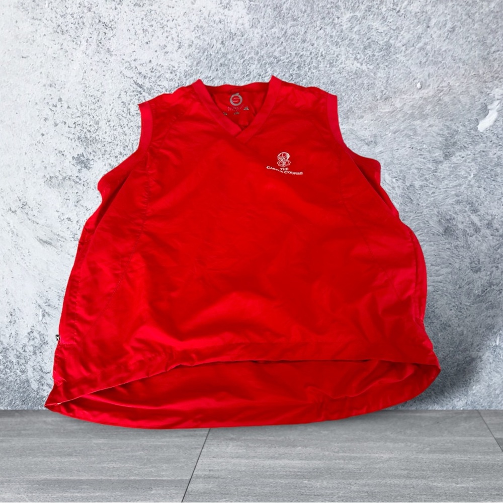 Sunderland Of Scotland Men’s Size S Golf Windbreaker Vest Red Castle Course
